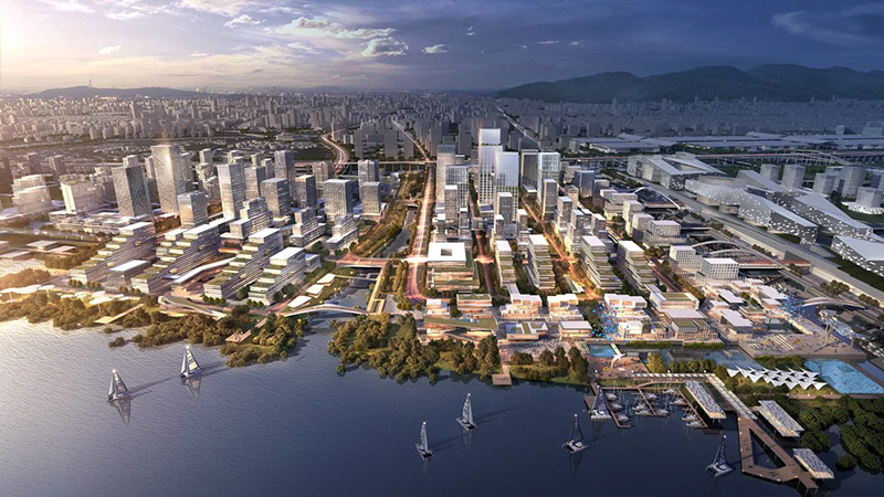 Top-Level Smart City Design Study of New Marine City